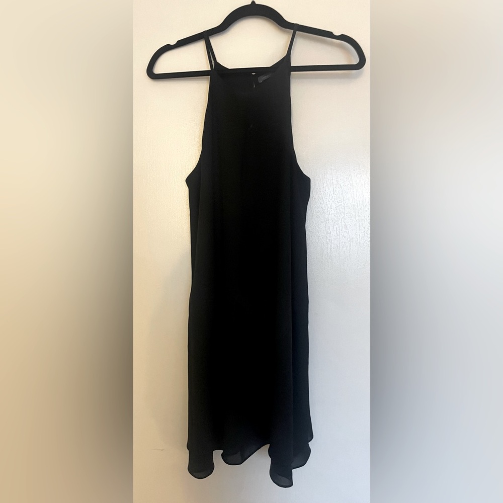 Chic Black Halter Style Dress